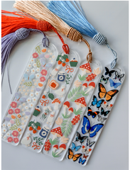 Bookmark - Book Store Gift - Acrylic - Butterflies